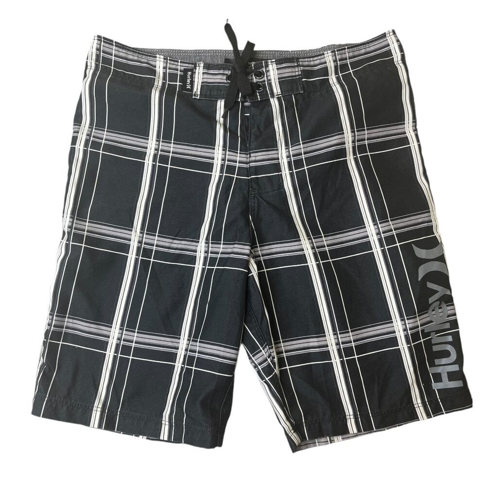 Hurley board shorts black white paid 10/25 medium boys